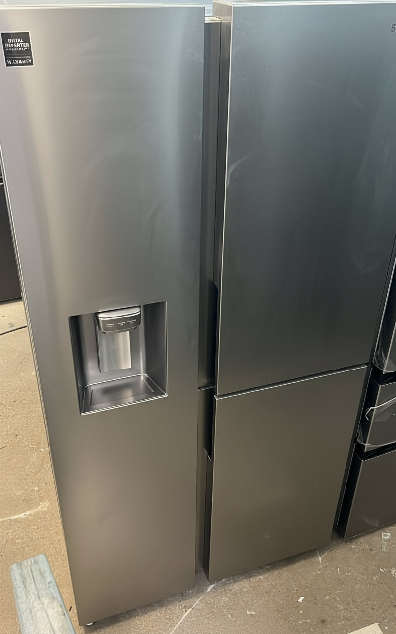 Samsung Side-by-Side Kühlschrank mit Wasserspender & Ice Maker – Twin Cooling, Edelstahl | Retourware
