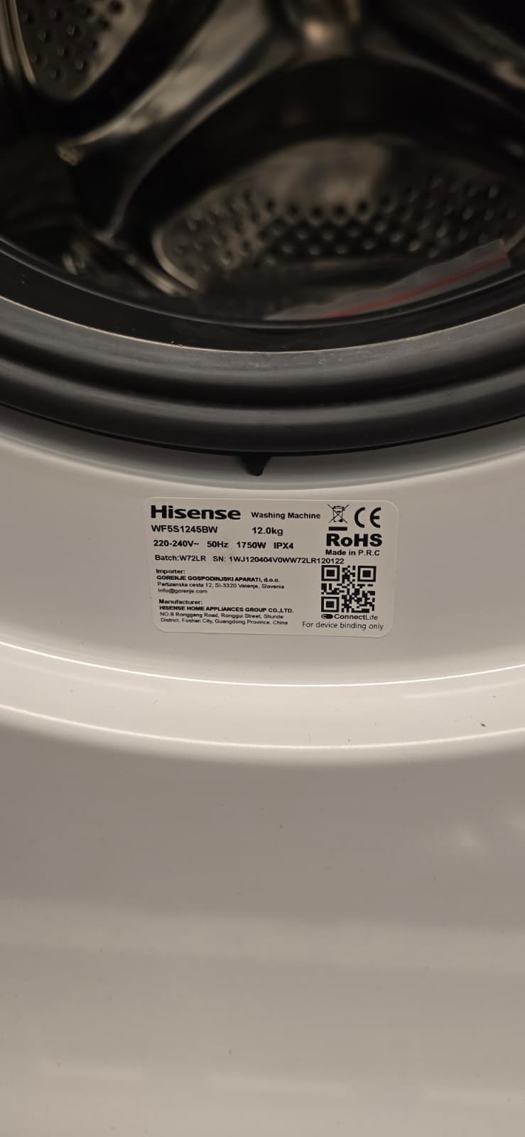 Hisense WF5S1245BW Waschmaschine (Neuware)