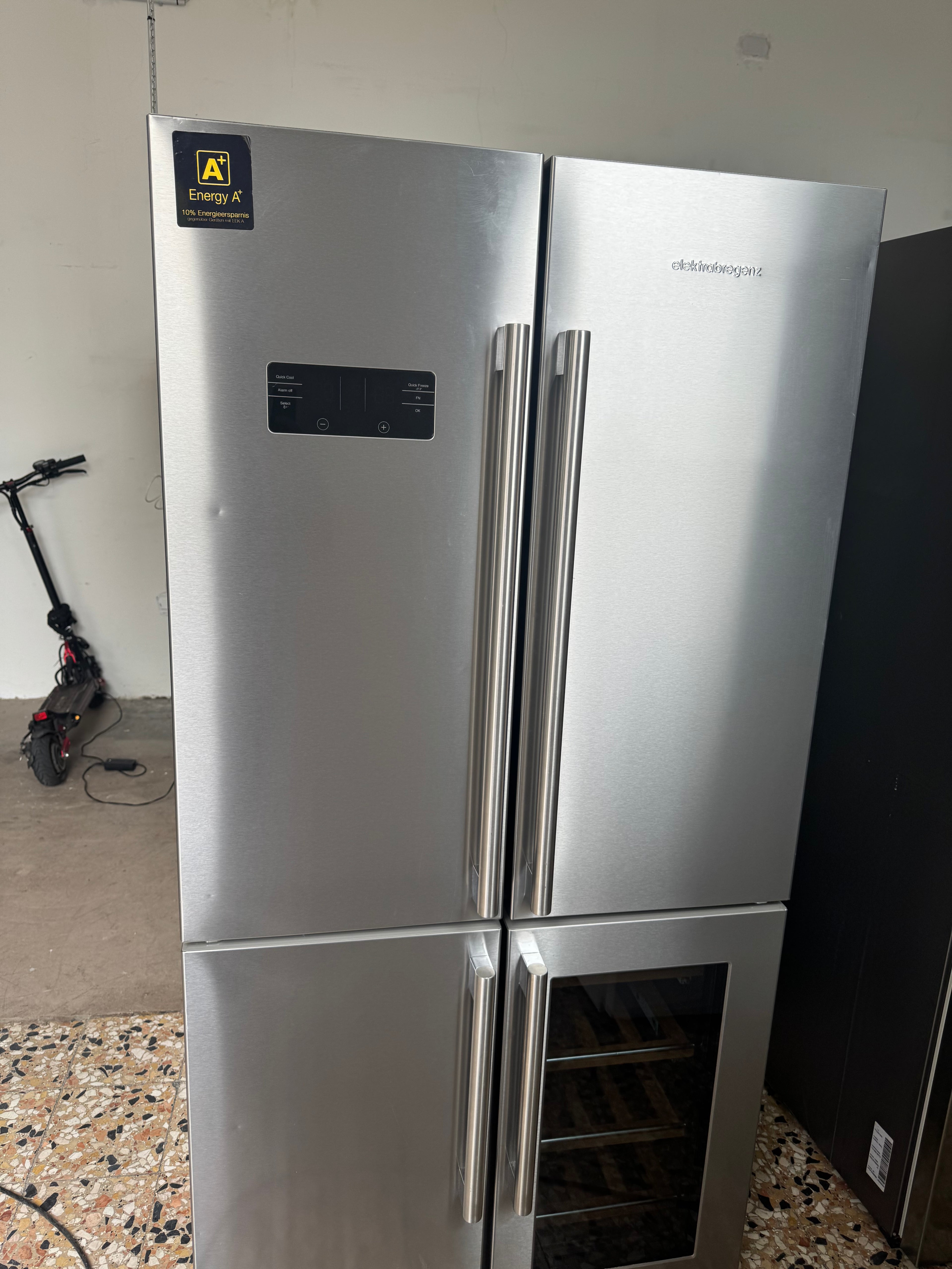Elektrabregenz cross door Kühlschrank mit Weinkühler – Retourware