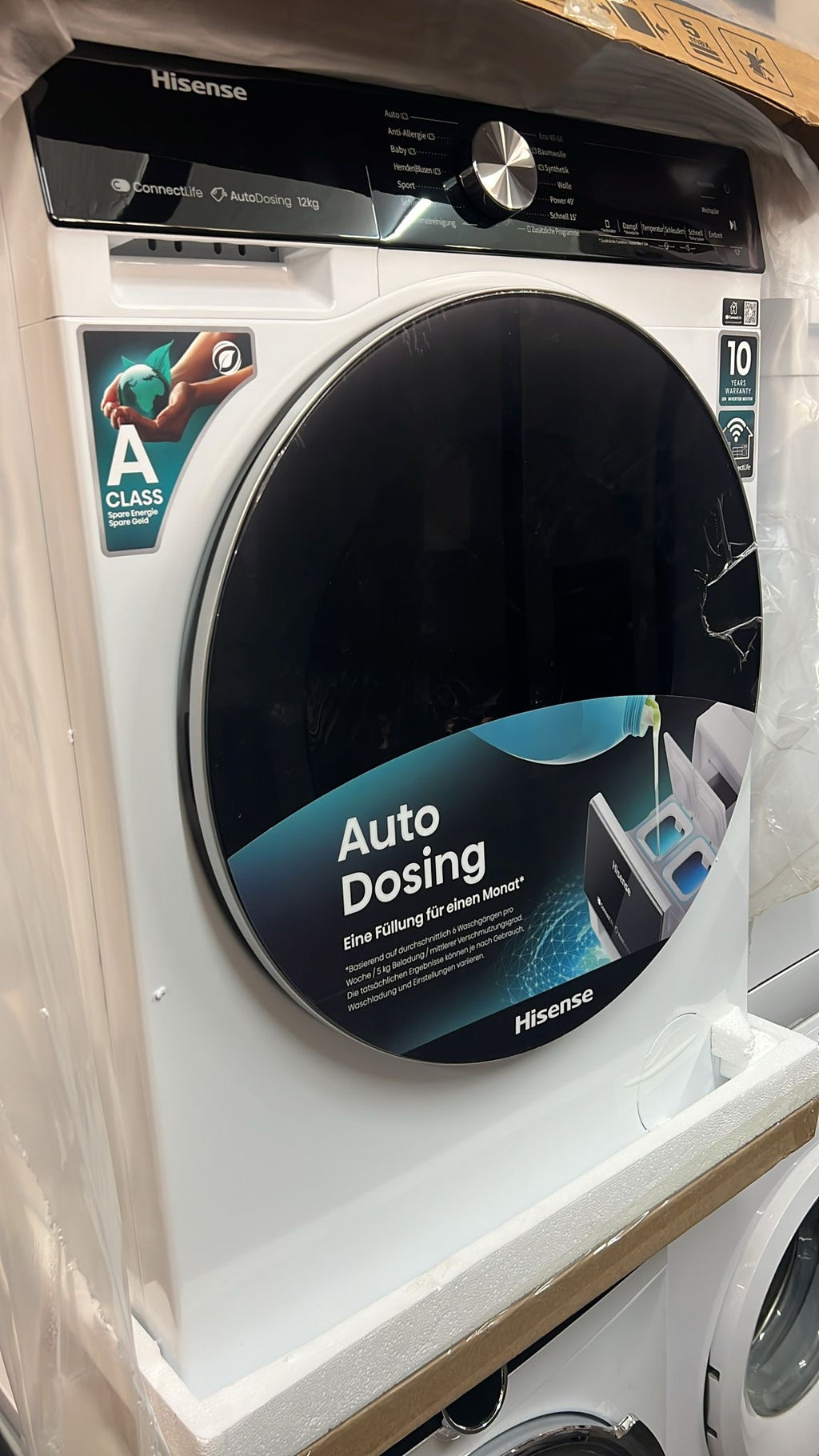 Hisense Waschmaschine 12 kg – Auto Dosing, A-Klasse, WiFi | Neuware mit 2 Jahren Garantie