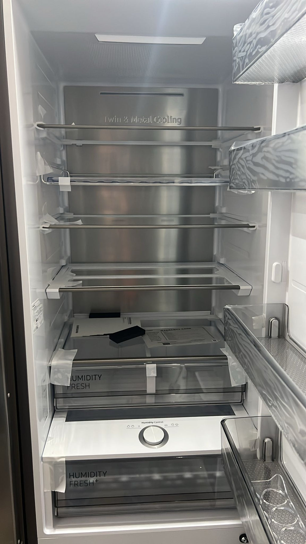 Samsung Kühl-Gefrierkombination – 387 Liter, Twin Cooling, Edelstahl | Retourware