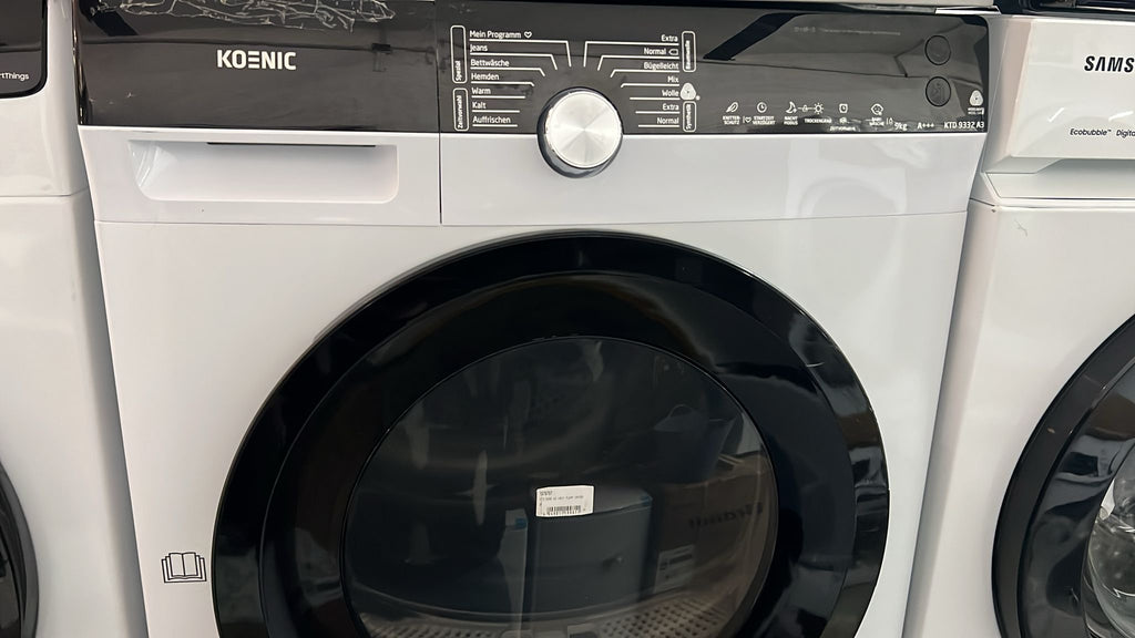 KOENIC KTD 9332 A3 Wärmepumpentrockner 9 kg – Energieeffizienz A++ | Günstig kaufen(Retour ware )