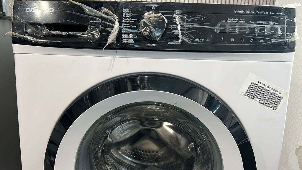 Daewoo Waschmaschine 8 kg, 1400 U/min – EcoWash, Anti-Allergie, Energieklasse A | Neuware mit 2 Jahren Garantie