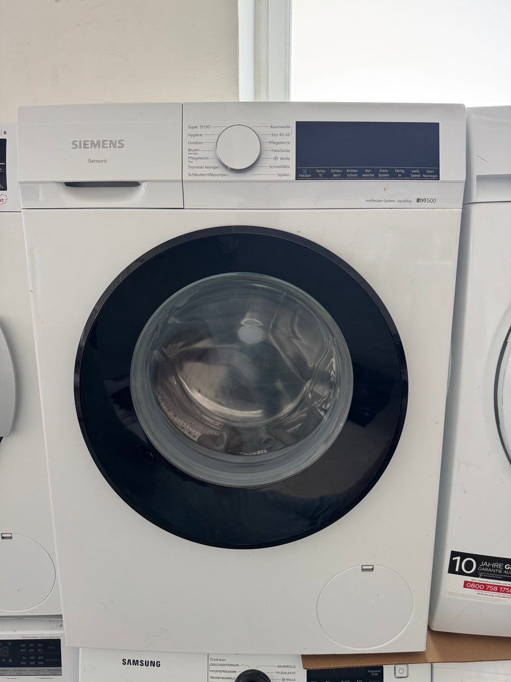 10 KG Siemens iSensoric Waschmaschine – Kaum Benutzt