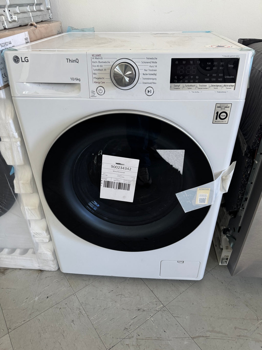 LG ThinQ Waschtrockner 10 KG / 6 KG – Komplett Neu