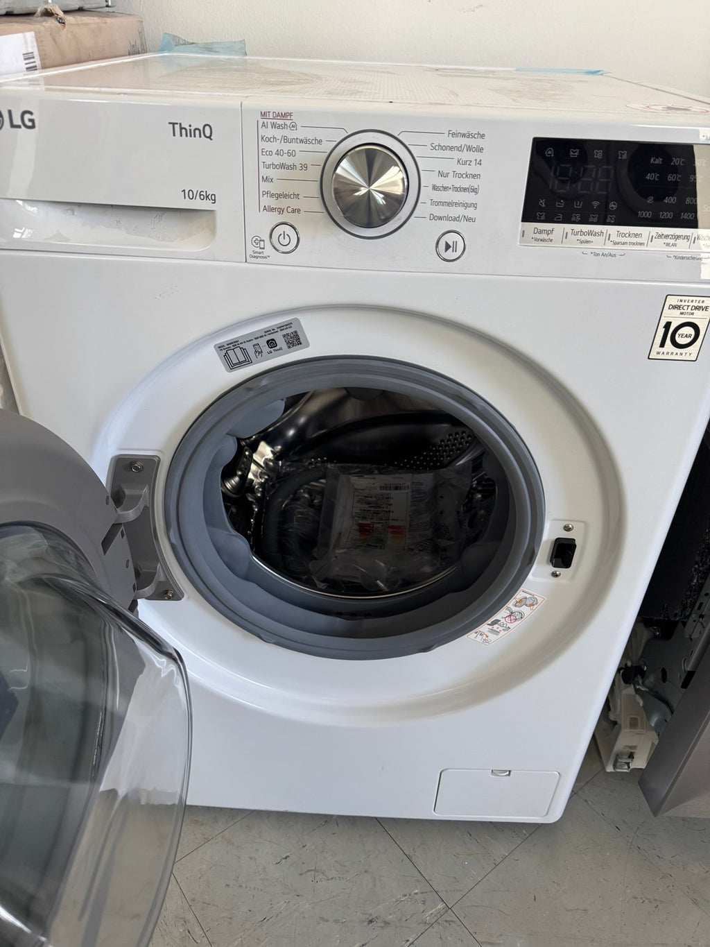 LG ThinQ Waschtrockner 10 KG / 6 KG – Komplett Neu